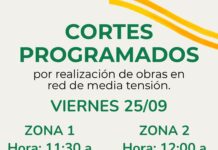 Este viernes habrá cortes de energía eléctrica en Concordia